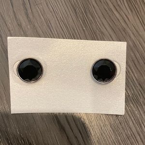 Black vintage earrings.